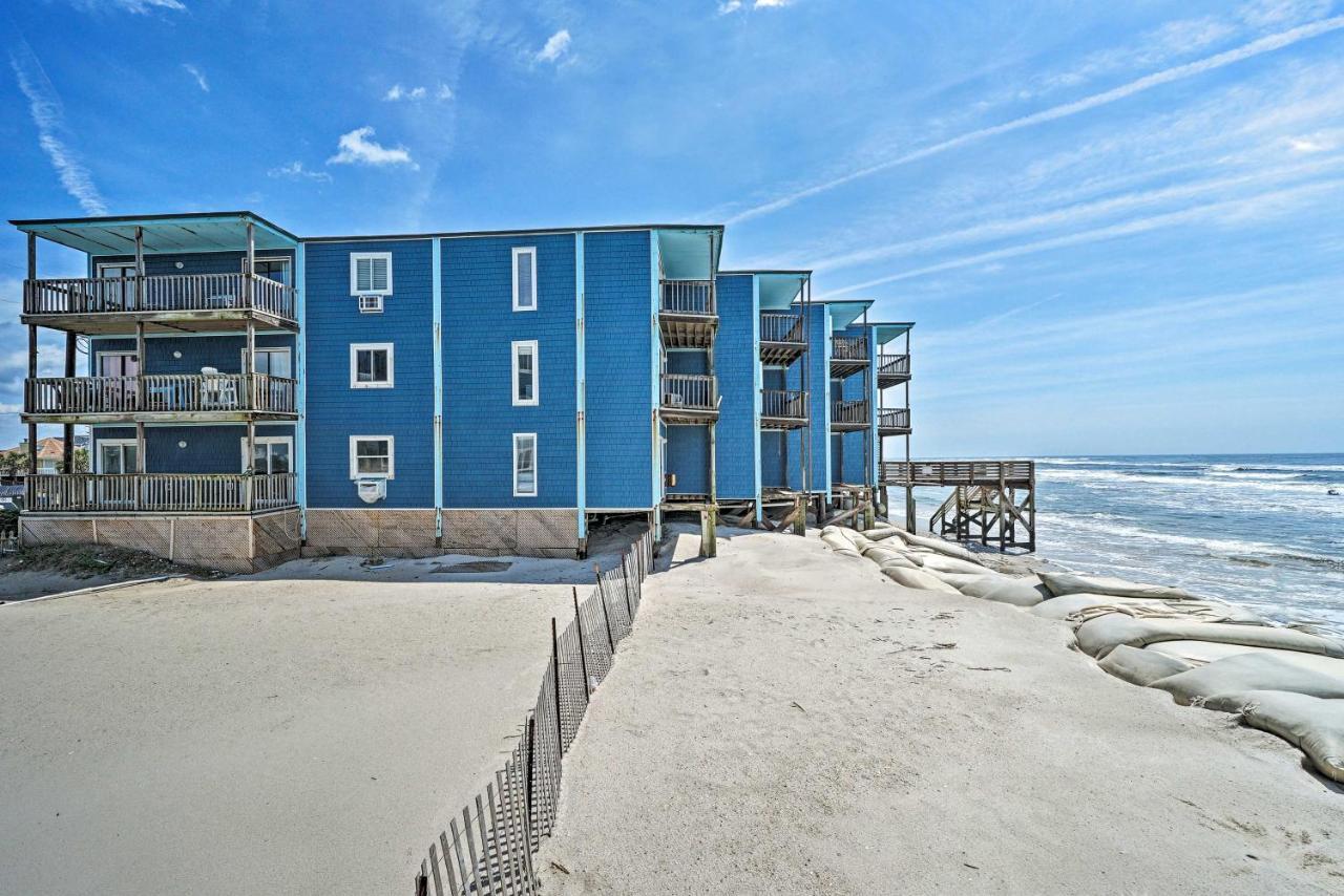 Ferienwohnung Convenient Retreat With Balcony And Ocean Views! North Topsail Beach Exterior foto
